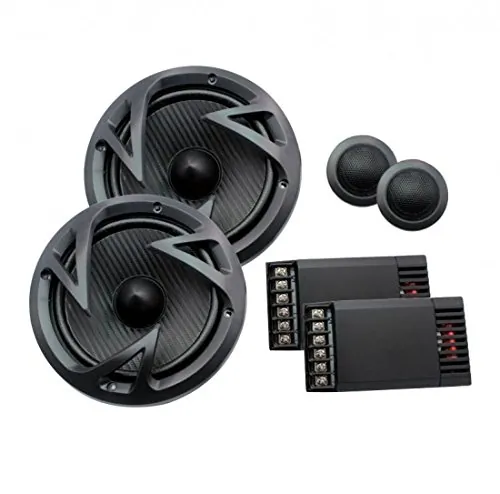 POWER ACOUSTIK EF-60C — High-Efficiency Speaker System with Carbon Fiber Cones and Passive Crossovers