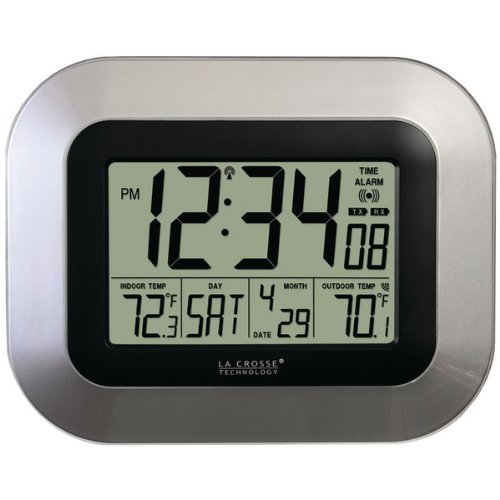 LACROSSE TECHNOLOGY WS-8115U-S - La Crosse Technology(R) WS-8115U-S Atomic Digital Wall Clock