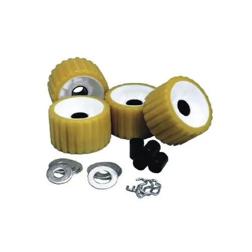 C.E. Smith 29310 — C.E. Smith Ribbed Roller Replacement Kit - 4 Pack - Gold