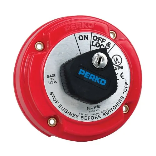 Perko 9602DP — Perko Medium Duty Main Battery Disconnect Switch w/Key Lock