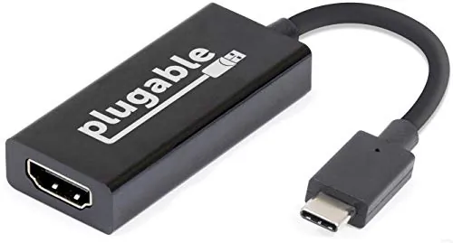 Plugable Technologies USBC-HDMI — USB C TO HDMI 2.0 ADAPTER COMPATIBLE WITH 2018 IPAD PRO, 2018 MACBOOK AIR, 2018