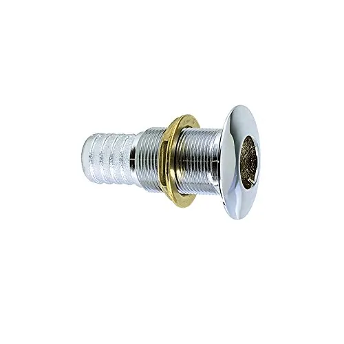 Perko 0350004DPC — Perko 5/8" Thru-Hull Fitting f/ Hose Chrome Plated Bronze MADE IN THE USA