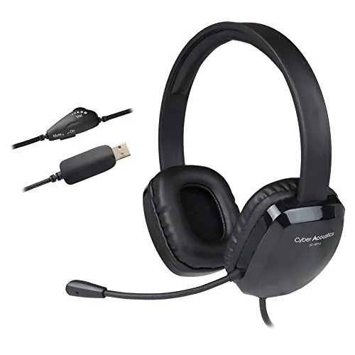 Cyber Acoustics AC-6012 — CYBER ACOUSTICS AC-6012 USB STEREO HEADSET