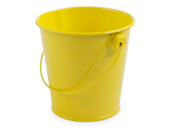 bulk buys MT798 - Cakewalk Charming Lemon Metal Pail for Party Favors