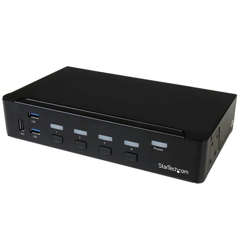 STARTECH SV431HDU3A2 — CONTROL FOUR HDMI COMPUTERS USING A SINGLE CONSOLE, WITH BUILT-IN USB 3.0 HUB FO