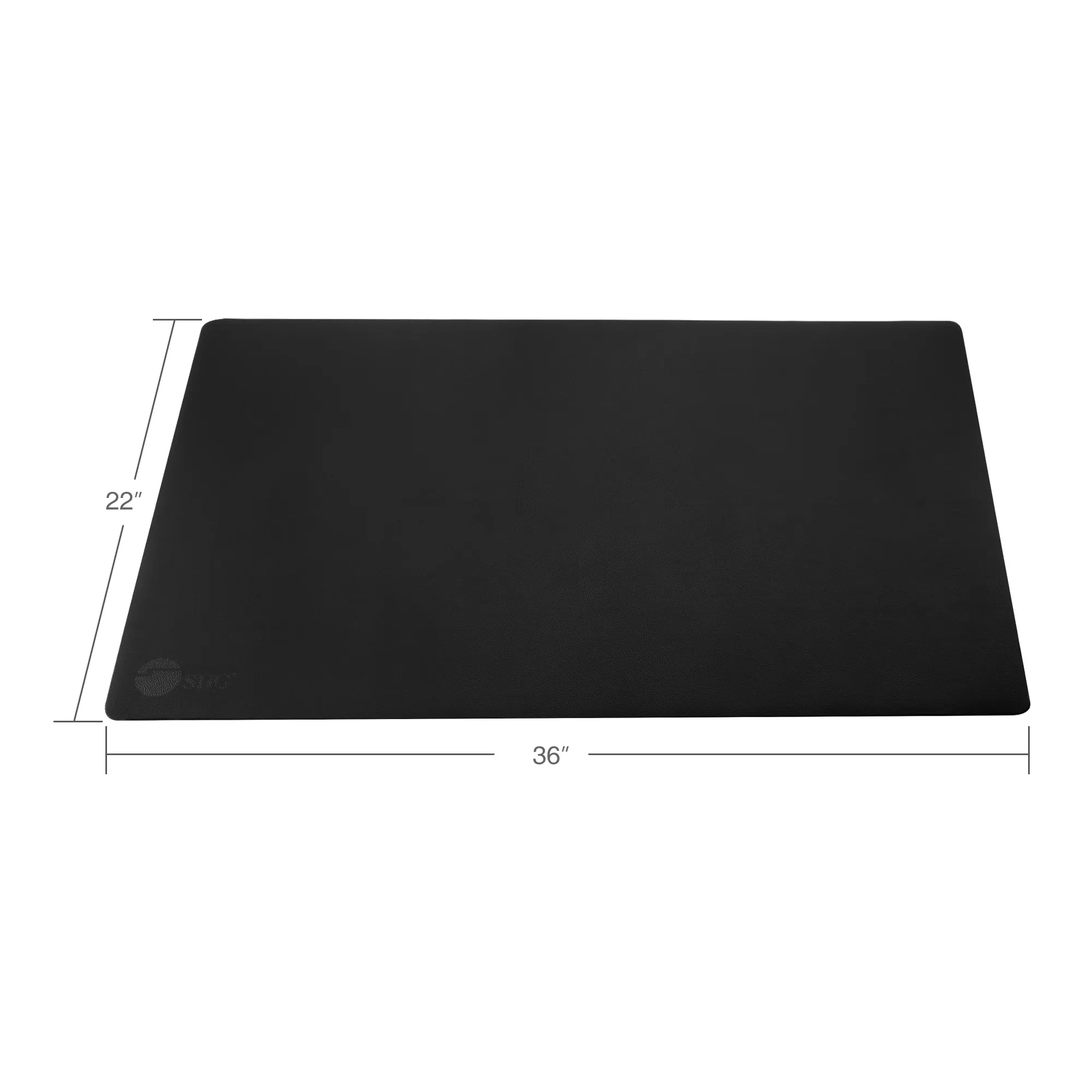 Siig CE-PD0412-S1 — SIIG Accessory CE-PD0412-S1 Large Leather Smooth Desk Mat Protector Black Retail