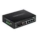 TRENDNET TI-PG62 — TRENDnet 6-Port Hardened Industrial Gigabit PoE+ DIN-Rail Switch - 6 Network - Twisted Pair - Rail-mountable - Lifetime Limited Warranty