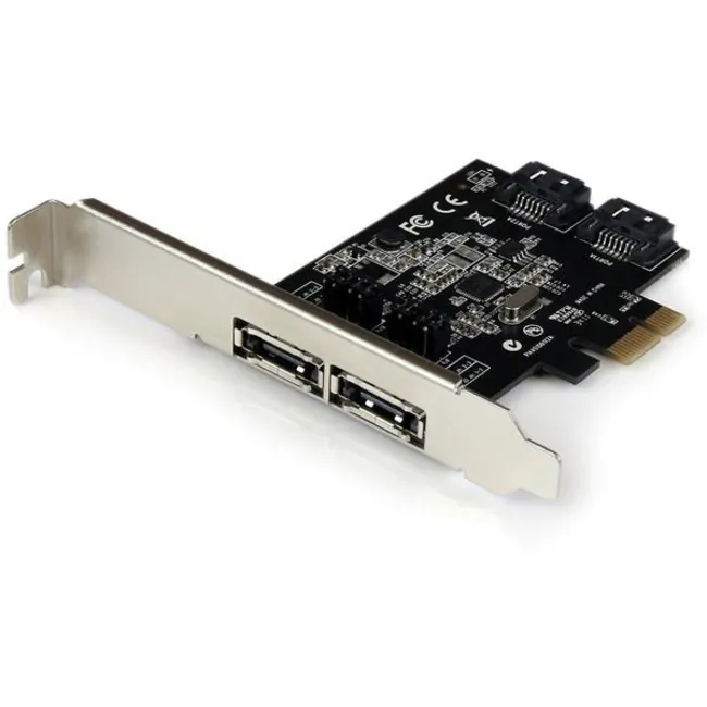 STARTECH PEXESAT322I — 2 Port PCI Express SATA 6 Gbps eSATA Controller Card - Dual Port PCIe SATA III Card - 2 Int/2 Ext - Add 2 external or internal SATA 6 Gbps ports to a computer, through a PCI Express slot - pci express sata 6 - pcie sata 6 - pci express sata iii card - pci express esata - pcie esata