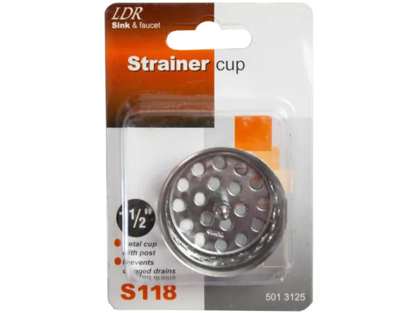 bulk buys GW771 - Heavy-Duty Metal Sink Crumb Cup with Sturdy Post