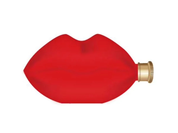 bulk buys CA527 - Stylish Red Lip Flask for Parties and Events