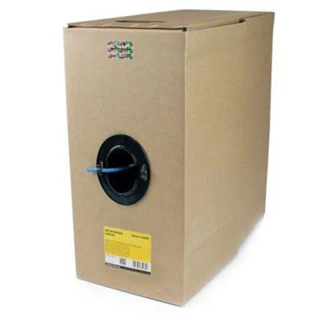 STARTECH WIR6CMRBL — 1000 ft Bulk Roll of Blue CMR Cat 6 Solid UTP Riser Cable - Make Power-over-Ethernet-capable Gigabit network connections in applications requiring CMR-rated cable - Bulk Cat6 Cable - 1000ft Cat 6 Cable - Cat6 Riser Cable - CMR Ethernet Cable - Bulk Roll of Blue UL CMR Cat 6 Solid UTP Riser Cable Cord - 23 AWG