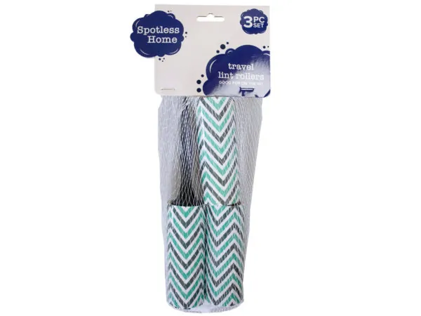 bulk buys FD280 - Travel Lint Roller Set with 2 Refill Rolls - Convenient & Co