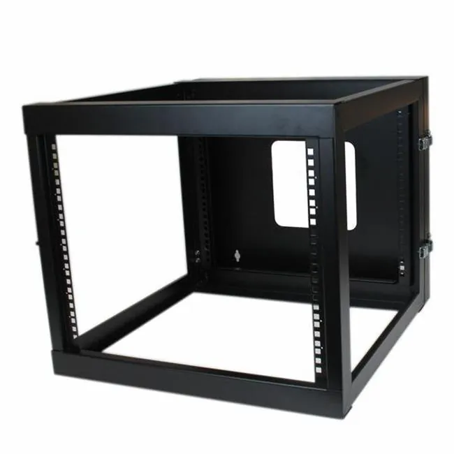STARTECH RK819WALLOH — 8U 22in Depth Hinged Open Frame Wallmount Server Rack - Wall-mount your server or networking equipment with a hinged rack design for easy access and maintenance - 8u wall mount rack - 8u wall mount rack - wall mount open rack -wall mount server rack