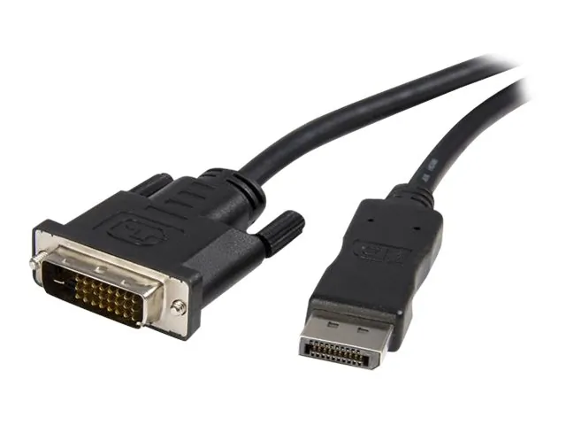 STARTECH DP2DVIMM10 — 10FT PASSIVE DISPLAYPORT TO DVI-D SINGLE-LINK CABLE,1920X1200/1080P 60HZ; DP 1.2