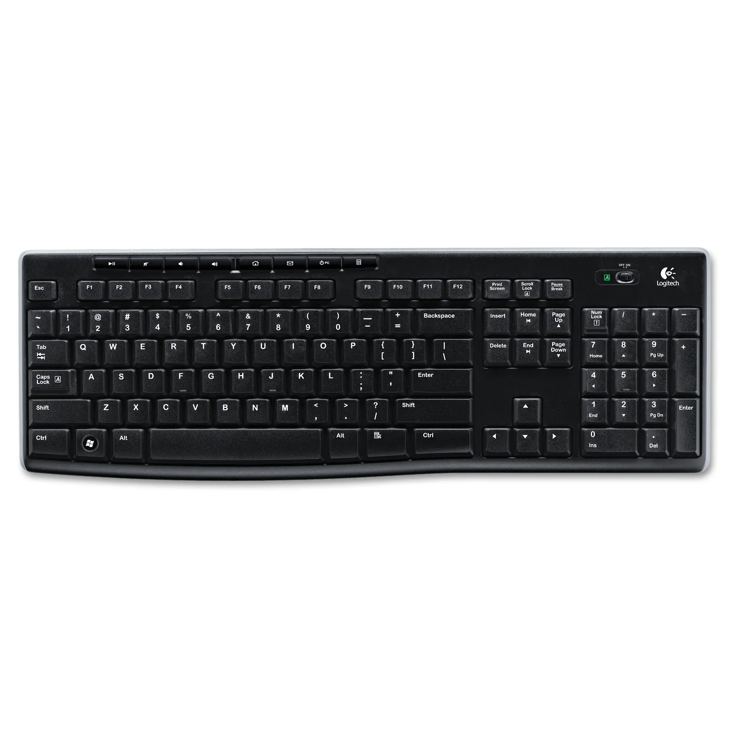 Logitech 920-003051 - Logitech K270 Keyboard - Wireless Connectivity - RF - USB In