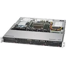 Supermicro CSE-813MFTQC-350CB — Supermicro Server Case CSE-813MFTQC-350CB 1U 4x3.5 inch Hotswap SAS-SATA 350 Watts 4x40x28mm Retail