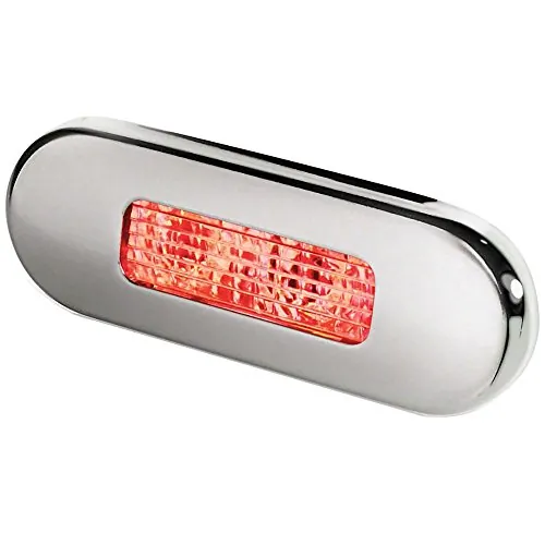 Hella Marine CW65436 — Hella Marine Oblong LED Courtesy Lamp with Stainless Steel Bezel