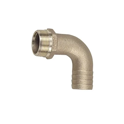 Perko 0063DP8PLB — Perko 1-1/2" Pipe to Hose Adapter 90 Degree Bronze MADE IN THE USA