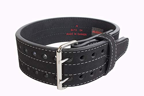Grizzly Fitness 8472-04 - Grizzly 4in Double Prong Powerlifting Belt - Medium