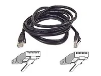 Belkin A3L791-06-BLK-S — PATCH CABLE - UNSHIELDED TWISTED PAIR (UTP) - MALE LEFT GENDER - MALE RIGHT GEND