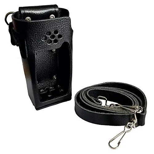 Standard Horizon SHC-18 — Standard Horizon Leather Case w/Belt Loop & Shoulder Strap