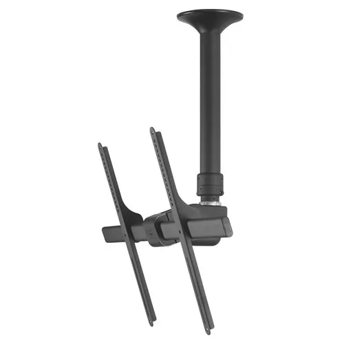 ATDEC TH-3070-CTS — Telehook Single display drop length adjustable ceiling LCD-LED-Plasma TV mount | Black - TELEHOOK range single display ceiling mount with short drop length...