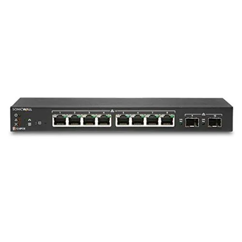 SONICWALL 02-SSC-2463 — SonicWall SWS12 8-Port PoE Switch