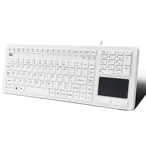 Adesso AKB-270UW — ADESSO SLIMTOUCH ANTIMICROBIAL WATERPROOF USB COMPACT SIZE TOUCHPAD KEYBOARD, GR