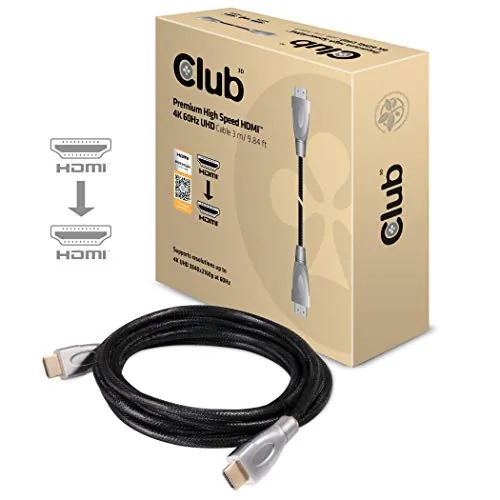 CLUB 3D CAC-1310 — HDMI 2.0 HIGH SPEED 4K/60HZ UHD CABLE 3M