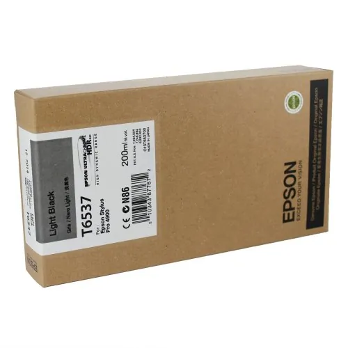 EPSON EPST653700 — Epson Light Black UltraChrome HDR Ink Cartridge (200 ml)
