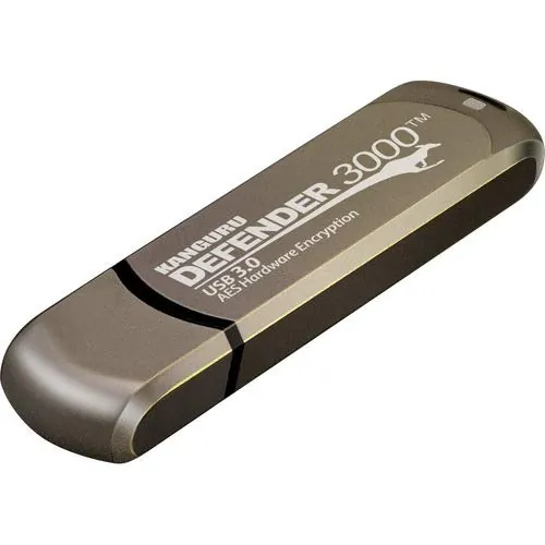 KANGURU KDF3000-256G — KANGURU DEFENDER 3000 FIPS 140-2 LEVEL 3 CERTIFIED-SECURE FLASH DRIVE-256G-TAA C