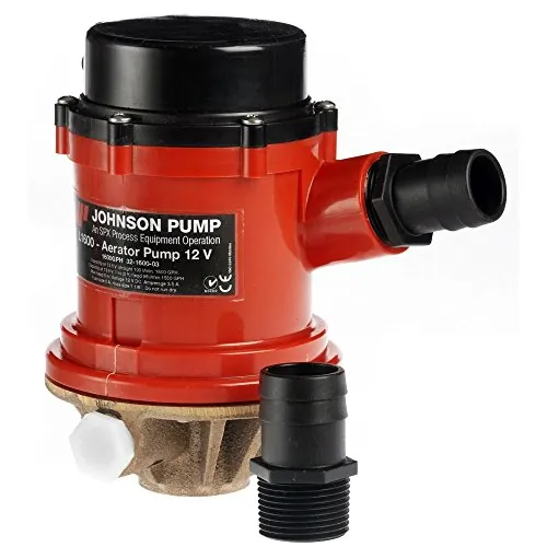 Johnson Pump CW49130 — Johnson Pump Pro Series 1600 GPH 24V Livewell Pump