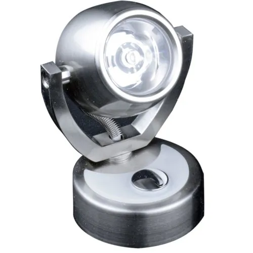 Lunasea Lighting CW48639 — Lunasea Wall Mount LED Light w/Touch Dimming - Warm White/Brushed Nickel Finish - Rotating Light