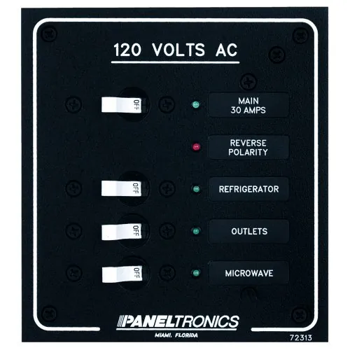 Paneltronics CW29777 - Paneltronics Standard AC 3 Position Breaker Panel & Main wLE