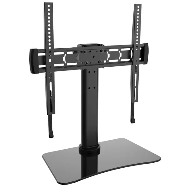 PEERLESS PTS4X4 — PEERLESS-AV TABLETOP STAND FOR 32 TO 60 DISPLAYS - MATTE BLACK MOUNT WITH BLACK