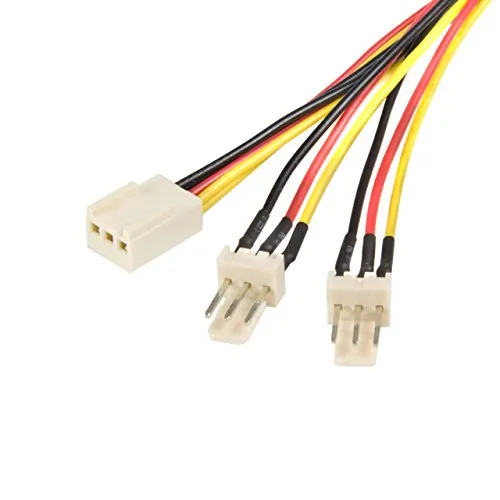 STARTECH TX3SPLIT12 — STARTECH COMP TX3SPLIT12 - 12IN TX3 FAN POWER SPLITTER CABLE - 2-FAN (3 PIN, TX