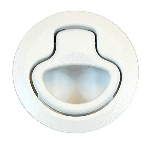 Southco CW69312 — Southco Flush Pull Latch - Pull To Open - Non-Locking White Plastic