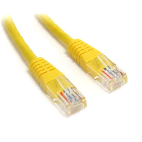 STARTECH M45PATCH15YL — 15FT YELLOW MOLDED CAT5E UTP PATCH CABLE
