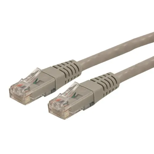 STARTECH C6PATCH15GR — 15FT GRAY CAT6 ETHERNET CABLE DELIVERS MULTI GIGABIT 1/2.5/5GBPS & 10GBPS UP TO