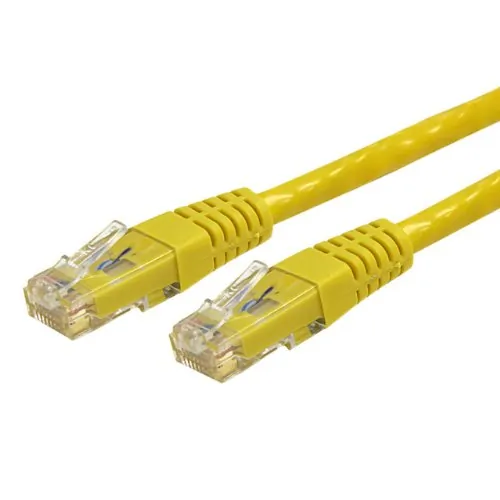 STARTECH C6PATCH20YL — 20FT YELLOW CAT6 ETHERNET CABLE DELIVERS MULTI GIGABIT 1/2.5/5GBPS & 10GBPS UP T