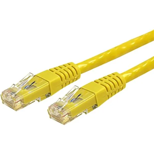 STARTECH C6PATCH35YL — 35FT CAT6 ETHERNET CABLE YELLOW CAT6 POE