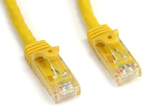 STARTECH N6PATCH35YL — 35FT CAT6 ETHERNET CABLE YELLOW 100W POE