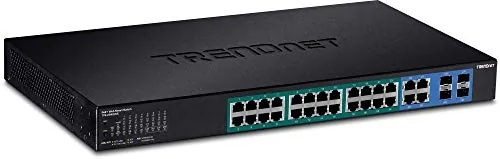 TRENDNET TPE-2840WS — 24-PORT GIGABIT WEB SMART POE SWITCH PLUS 4 SFP SLOTS