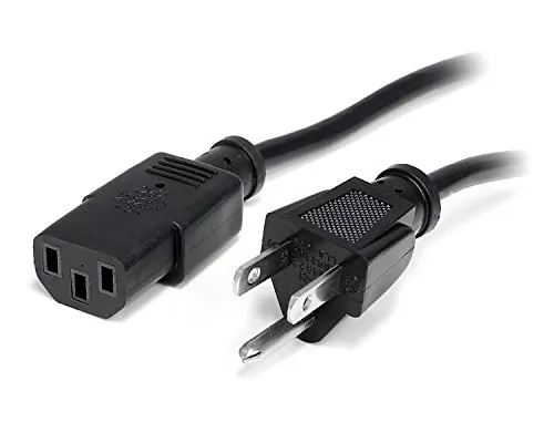 STARTECH PXT10125 — 25FT (7.6M) 18AWG FLEXIBLE COMPUTER POWER CORD W/ NEMA 5-15P AND IEC 60320 C13 C