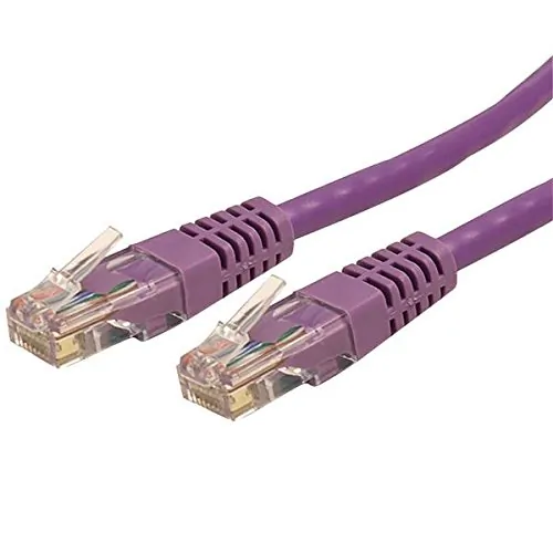 STARTECH C6PATCH25PL — 25FT PURPLE CAT6 ETHERNET CABLE DELIVERS MULTI GIGABIT 1/2.5/5GBPS & 10GBPS UP T