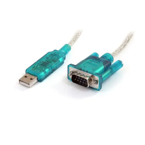 STARTECH ICUSB232SM3 — USB to Serial Adapter - Prolific PL-2303 - 3 ft / 1m - DB9 (9-pin) - USB to RS232 Adapter Cable - USB Serial - Add an RS232 serial port to your laptop or desktop computer through USB - USB to Serial - USB to RS232 - USB to DB9 - USB to serial Adapter - USB to serial port