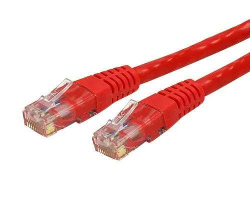 STARTECH C6PATCH7RD — 7FT RED CAT6 ETHERNET CABLE DELIVERS MULTI GIGABIT 1/2.5/5GBPS & 10GBPS UP TO 16