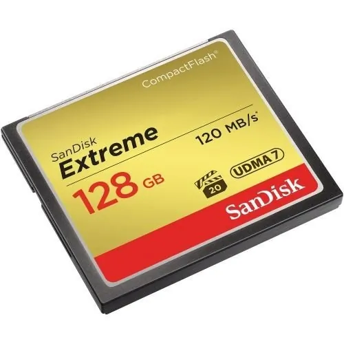 Western Digital SDCFXS-128G-A46 — SANDISK EXTREME COMPACTFLASH MEMORY CARD, SDCFXS-128G-A46, 128GB, 120 MBPS