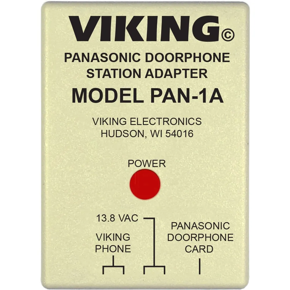 Viking Electronics VK-PAN-1A — Viking Electronics VK-PAN-1A Panasonic Doorphone Interface