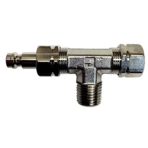 Uflex USA VFN38-39925A — Uflex Tee Fitting w/Bleed Nipple f/IB & Stern Drive Cylinders